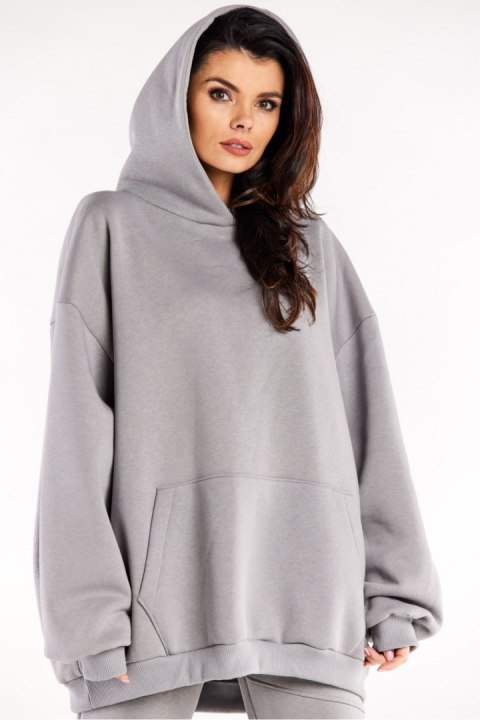 Bluza Damska Model M323 Grey - Infinite You Infinite You Bluza Damska Model M323 Grey - Infinite You Infinite You