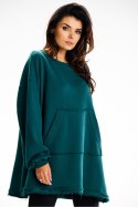 Bluza Damska Model M335 Bottle Green - Infinite You Infinite You Bluza Damska Model M335 Bottle Green - Infinite You Infinite You