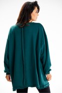 Bluza Damska Model M335 Bottle Green - Infinite You Infinite You Bluza Damska Model M335 Bottle Green - Infinite You Infinite You