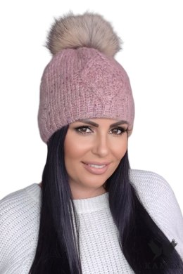 CYRENA czapka damska kolor różowy - Kamea Kamea