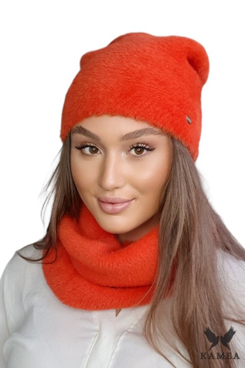 IRYDA zimowa czapka damska polar rudy - Kamea Kamea IRYDA zimowa czapka damska polar rudy - Kamea Kamea