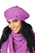 OFELIA zimowy beret damski kolor różowy - Kamea Kamea OFELIA zimowy beret damski kolor różowy - Kamea Kamea