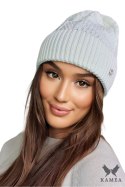 SAFONA czapka damska kolor ekru - Kamea Kamea SAFONA czapka damska kolor ekru - Kamea Kamea