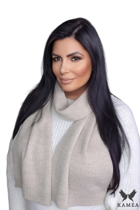SZALIK*06 damski zimowy kolor beżowy - Kamea Kamea SZALIK*06 damski zimowy kolor beżowy - Kamea Kamea