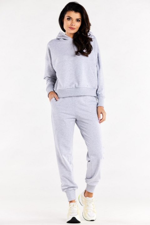 Spodnie Dresowe Model M319 Grey - Infinite You Infinite You Spodnie Dresowe Model M319 Grey - Infinite You Infinite You