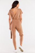 Spodnie Kombinezon Model M298 Beige - Infinite You Infinite You Spodnie Kombinezon Model M298 Beige - Infinite You Infinite You