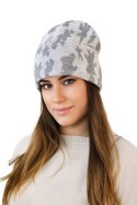 VENTURA zimowa czapka moro beanie kolor biały - Kamea Kamea VENTURA zimowa czapka moro beanie kolor biały - Kamea Kamea