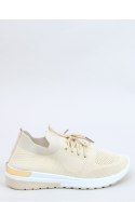 BUTY SPORTOWE SKARPETKOWE BEŻOWE G-363 BEIGE - Inello Inello BUTY SPORTOWE SKARPETKOWE BEŻOWE G-363 BEIGE - Inello Inello