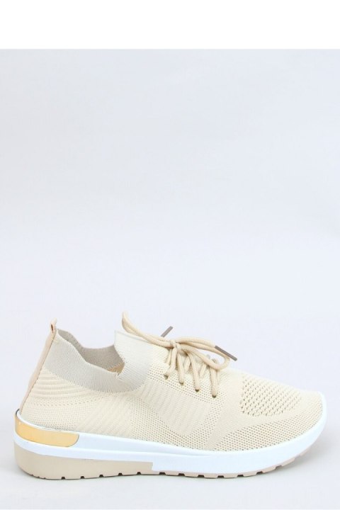 BUTY SPORTOWE SKARPETKOWE BEŻOWE G-363 BEIGE - Inello Inello BUTY SPORTOWE SKARPETKOWE BEŻOWE G-363 BEIGE - Inello Inello