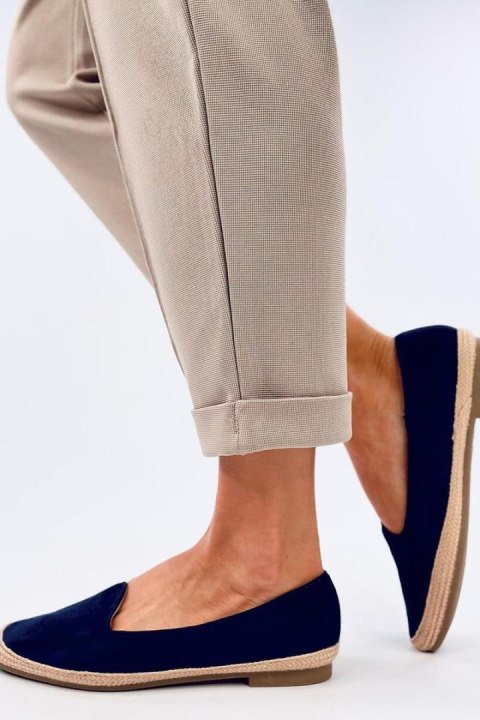 Baleriny espadryle damskie BALLOT NAVY - Inello Inello Baleriny espadryle damskie BALLOT NAVY - Inello Inello