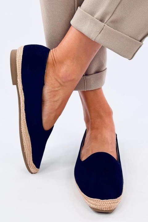 Baleriny espadryle damskie BALLOT NAVY - Inello Inello Baleriny espadryle damskie BALLOT NAVY - Inello Inello