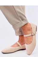Baleriny w stylu Mary Jane GOLINS BEIGE - Inello Inello Baleriny w stylu Mary Jane GOLINS BEIGE - Inello Inello