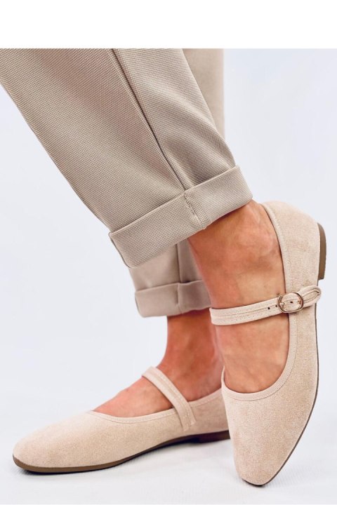 Baleriny w stylu Mary Jane GOLINS BEIGE - Inello Inello Baleriny w stylu Mary Jane GOLINS BEIGE - Inello Inello