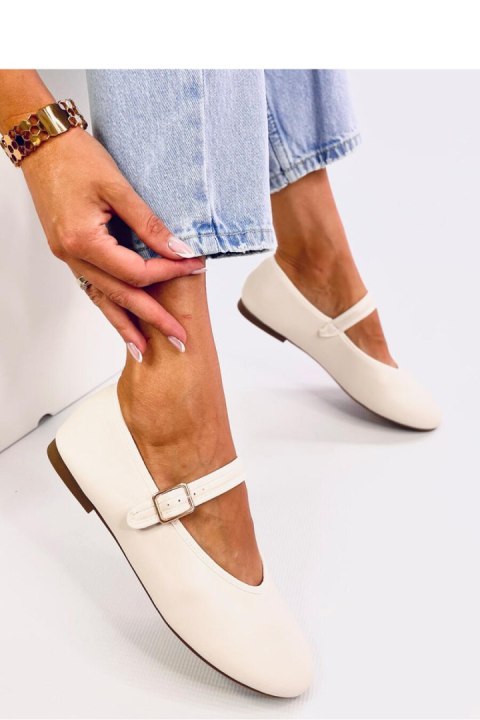 Baleriny z paseczkiem ROTARO BEIGE - Inello Inello Baleriny z paseczkiem ROTARO BEIGE - Inello Inello