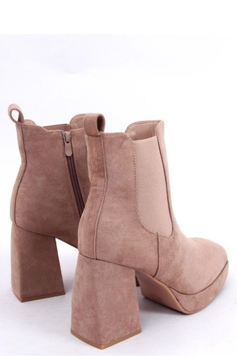 Botki na szerokim obcasie CIARA KHAKI - Inello Inello Botki na szerokim obcasie CIARA KHAKI - Inello Inello