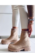 Botki skarpetkowe ROANNA KHAKI - Inello Inello Botki skarpetkowe ROANNA KHAKI - Inello Inello