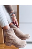 Botki skarpetkowe ROANNA KHAKI - Inello Inello Botki skarpetkowe ROANNA KHAKI - Inello Inello