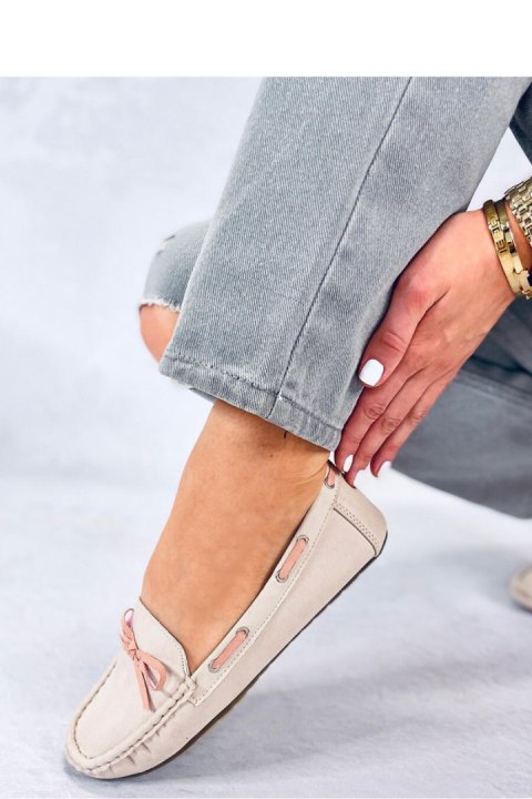 Mokasyny damskie klasyczne KAMILA BEIGE - Inello Inello Mokasyny damskie klasyczne KAMILA BEIGE - Inello Inello