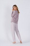 Piżama Damska Model Dani 1504 Cappuccino - M-Max M-Max Piżama Damska Model Dani 1504 Cappuccino - M-Max M-Max