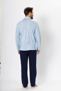 Piżama Męska Model Ambroży 196 Light Jeans - M-Max M-Max Piżama Męska Model Ambroży 196 Light Jeans - M-Max M-Max