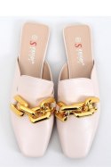 Sandał Klapki z łańcuchem FORTUNE BEIGE - Inello Inello Sandał Klapki z łańcuchem FORTUNE BEIGE - Inello Inello