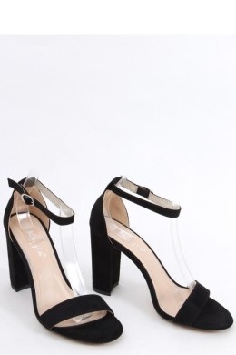Sandałki na obcasie ARIEL BLACK SUEDE - Inello Inello
