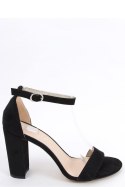 Sandałki na obcasie ARIEL BLACK SUEDE - Inello Inello Sandałki na obcasie ARIEL BLACK SUEDE - Inello Inello