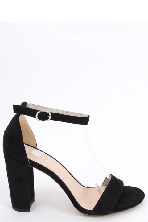 Sandałki na obcasie ARIEL BLACK SUEDE - Inello Inello Sandałki na obcasie ARIEL BLACK SUEDE - Inello Inello
