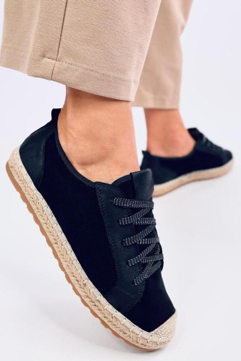 Trampki espadryle FELIX BLACK - Inello Inello Trampki espadryle FELIX BLACK - Inello Inello