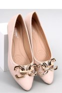 Baleriny eleganckie z klamerką SIMONA BEIGE - Inello Inello Baleriny eleganckie z klamerką SIMONA BEIGE - Inello Inello