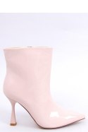 Botki lakierowane na szpilce SYLVIA BEIGE - Inello Inello Botki lakierowane na szpilce SYLVIA BEIGE - Inello Inello