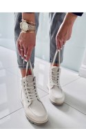 Botki traperki ocieplane GERMANO BEIGE - Inello Inello Botki traperki ocieplane GERMANO BEIGE - Inello Inello