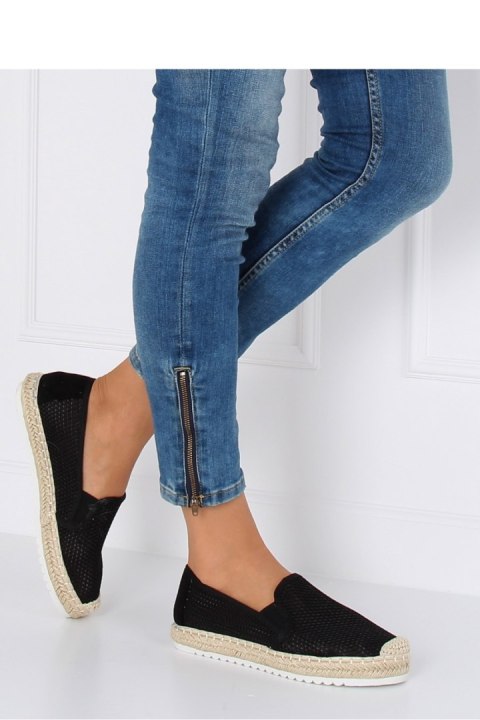 ESPADRYLE DAMSKIE CZARNE 6602 BLACK - Inello Inello ESPADRYLE DAMSKIE CZARNE 6602 BLACK - Inello Inello