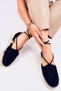 Espadryle damskie sznurkowe YAWEH BLACK - Inello Inello Espadryle damskie sznurkowe YAWEH BLACK - Inello Inello