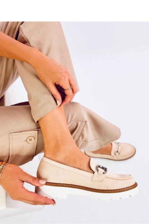 Mokasyny damskie CLAYS BEIGE - Inello Inello Mokasyny damskie CLAYS BEIGE - Inello Inello