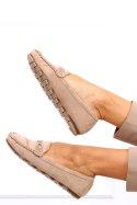 Mokasyny damskie SAGA KHAKI - Inello Inello Mokasyny damskie SAGA KHAKI - Inello Inello