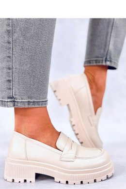 Mokasyny na platformie DENCH BEIGE - Inello Inello
