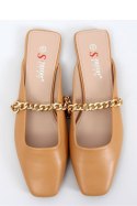 Sandał KLAPKI Z ŁAŃCUSZKIEM CAMEL T399P CAMEL - Inello Inello Sandał KLAPKI Z ŁAŃCUSZKIEM CAMEL T399P CAMEL - Inello Inello