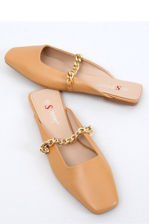 Sandał KLAPKI Z ŁAŃCUSZKIEM CAMEL T399P CAMEL - Inello Inello Sandał KLAPKI Z ŁAŃCUSZKIEM CAMEL T399P CAMEL - Inello Inello