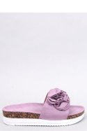 Sandał Klapki z kwiatami RIZZO PURPLE - Inello Inello Sandał Klapki z kwiatami RIZZO PURPLE - Inello Inello