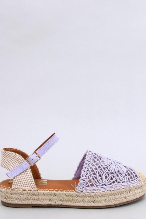 Sandałki ażurowe espadryle PREMAT PURPLE - Inello Inello Sandałki ażurowe espadryle PREMAT PURPLE - Inello Inello