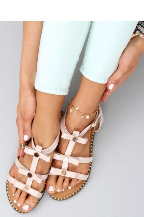 Sandałki damskie AMARI BEIGE - Inello Inello Sandałki damskie AMARI BEIGE - Inello Inello