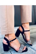 Sandałki na szerokim obcasie DASH BLACK - Inello Inello Sandałki na szerokim obcasie DASH BLACK - Inello Inello