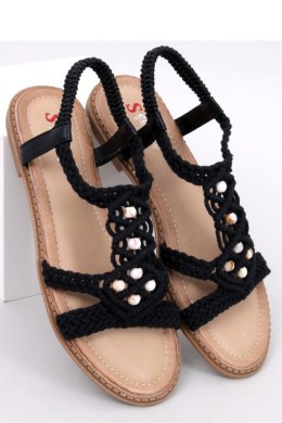 Sandałki sznurkowe boho ASHES BLACK - Inello Inello