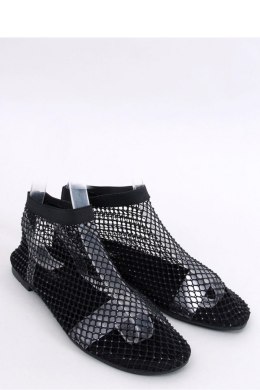 Sandałki z siateczki z cyrkoniami PEYTON BLACK - Inello Inello