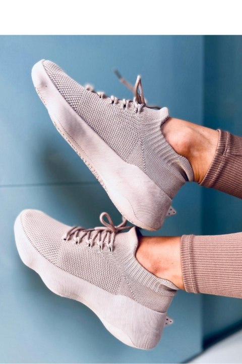 Skarpetkowe buty sportowe DESIRE KHAKI - Inello Inello Skarpetkowe buty sportowe DESIRE KHAKI - Inello Inello