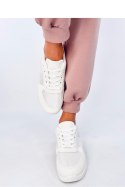 Sneakersy damskie leciutkie DOLEH WHITE - Inello Inello Sneakersy damskie leciutkie DOLEH WHITE - Inello Inello