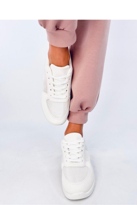 Sneakersy damskie leciutkie DOLEH WHITE - Inello Inello Sneakersy damskie leciutkie DOLEH WHITE - Inello Inello