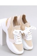 Sneakersy na koturnie DAVIS BEIGE - Inello Inello Sneakersy na koturnie DAVIS BEIGE - Inello Inello