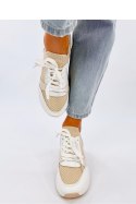 Sneakersy na koturnie DAVIS BEIGE - Inello Inello Sneakersy na koturnie DAVIS BEIGE - Inello Inello